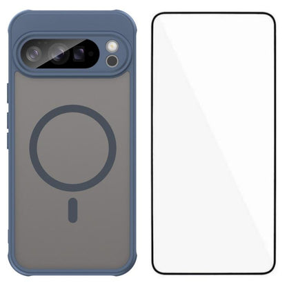 WANLONFENG FD Series Skin Touch Magnetic Phone Case with Screen Film, For Google Pixel 10a, For Google Pixel 10 Pro XL, For Google Pixel 10 Pro, For Google Pixel 10