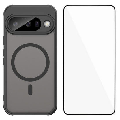 WANLONFENG FD Series Skin Touch Magnetic Phone Case with Screen Film, For Google Pixel 10a, For Google Pixel 10 Pro XL, For Google Pixel 10 Pro, For Google Pixel 10