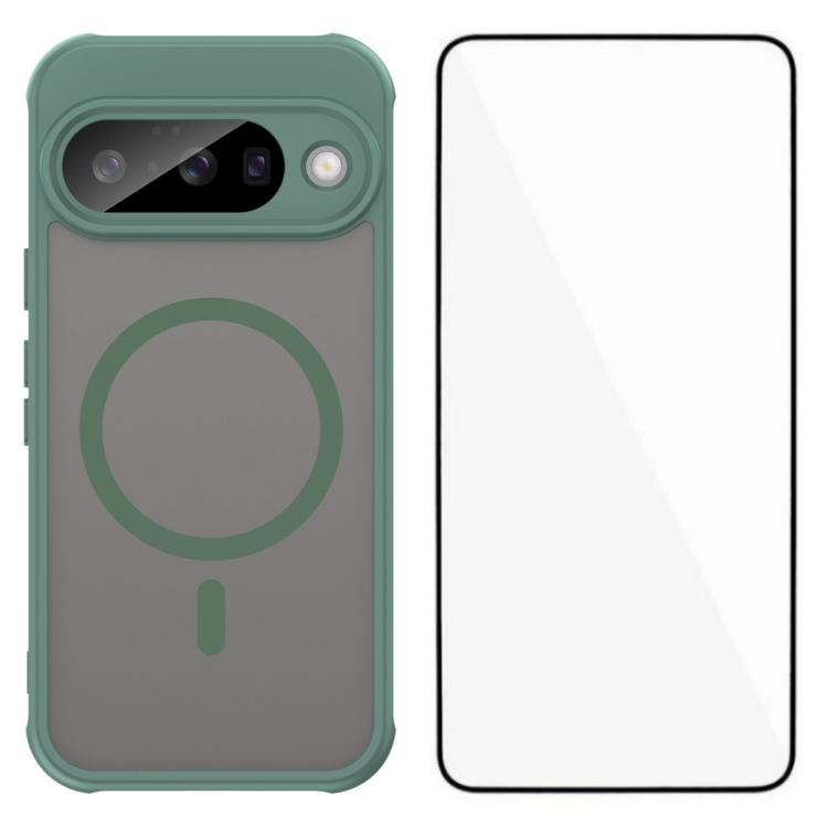 WANLONFENG FD Series Skin Touch Magnetic Phone Case with Screen Film, For Google Pixel 10a, For Google Pixel 10 Pro XL, For Google Pixel 10 Pro, For Google Pixel 10