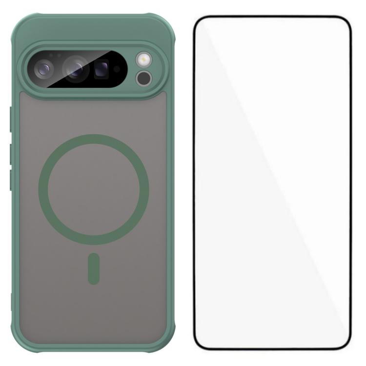 WANLONFENG FD Series Skin Touch Magnetic Phone Case with Screen Film, For Google Pixel 10a, For Google Pixel 10 Pro XL, For Google Pixel 10 Pro, For Google Pixel 10
