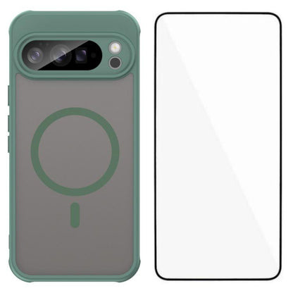 WANLONFENG FD Series Skin Touch Magnetic Phone Case with Screen Film, For Google Pixel 10a, For Google Pixel 10 Pro XL, For Google Pixel 10 Pro, For Google Pixel 10
