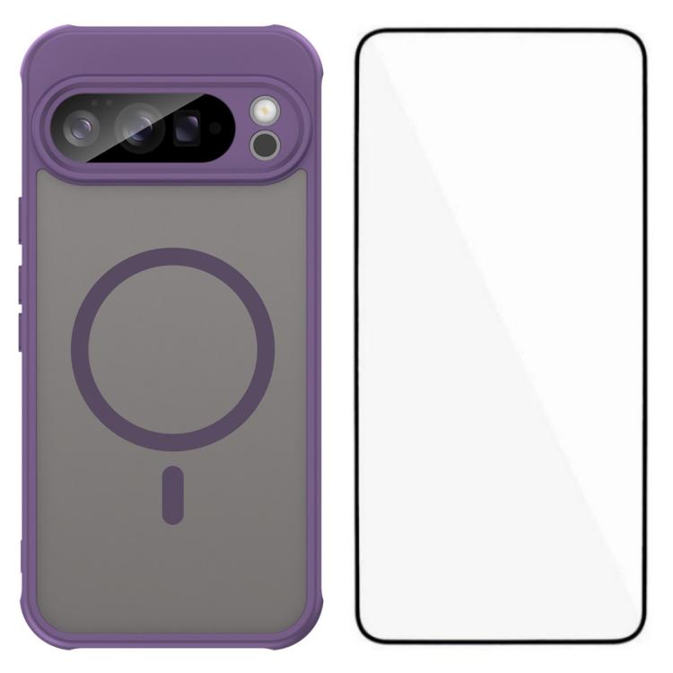 WANLONFENG FD Series Skin Touch Magnetic Phone Case with Screen Film, For Google Pixel 10a, For Google Pixel 10 Pro XL, For Google Pixel 10 Pro, For Google Pixel 10