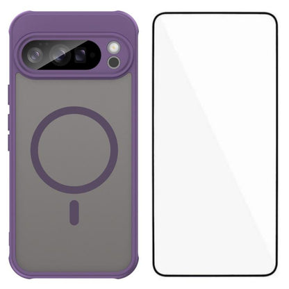 WANLONFENG FD Series Skin Touch Magnetic Phone Case with Screen Film, For Google Pixel 10a, For Google Pixel 10 Pro XL, For Google Pixel 10 Pro, For Google Pixel 10