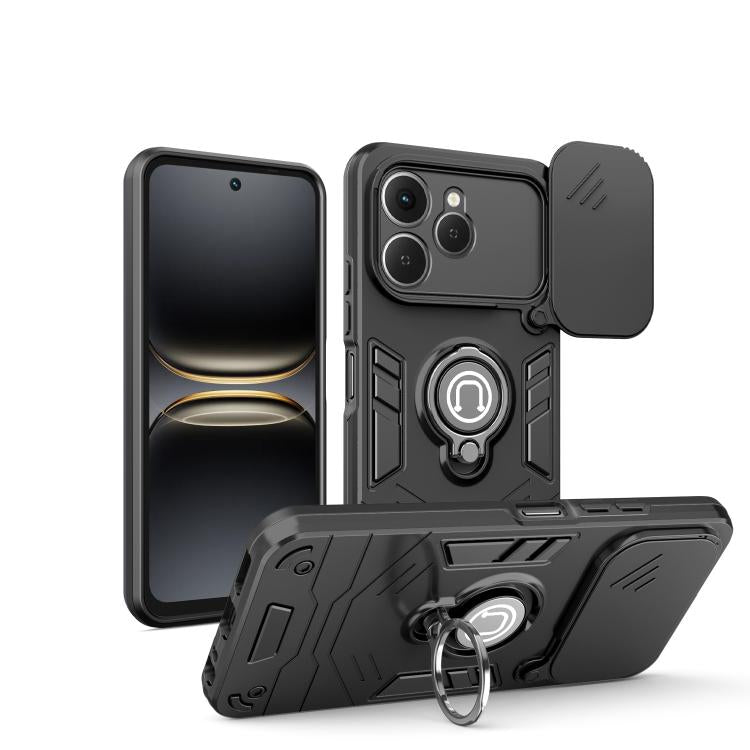 Camshield Ring Holder Phone Case, For Tecno Pova Curve 2 5G, For Tecno Spark Go 3 / Pop 20, For Tecno Camon 50 4G, For Tecno Spark 40C 4G, For Tecno Spark 40 Pro+ 4G, For Tecno Spark 40 4G, For Tecno Pova Curve 5G