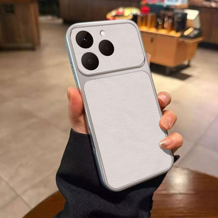 Large Window Leather Textured Coated TPU Phone Case, For Realme 16T 5G, For Realme Note 80 4G, For Realme C83 5G, For Realme 16 5G Global, For Realme 16 Pro+ 5G Global, For Realme 16 Pro 5G Global, For Realme GT 8 Pro Global, For Realme 15x 5G Global  ...