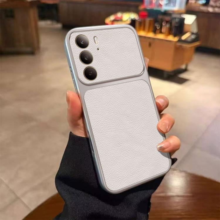 Large Window Leather Textured Coated TPU Phone Case, For Realme 16T 5G, For Realme Note 80 4G, For Realme C83 5G, For Realme 16 5G Global, For Realme 16 Pro+ 5G Global, For Realme 16 Pro 5G Global, For Realme GT 8 Pro Global, For Realme 15x 5G Global  ...