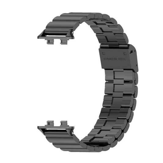 MIJOBS Bamboo-Link-Schnalle Edelstahlarmband, für Huawei Band 11 / Band 11 Pro