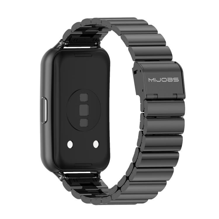 MIJOBS Bamboo-Link Buckle Stainless Steel Watch Band, For Huawei Band 11 / Band 11 Pro