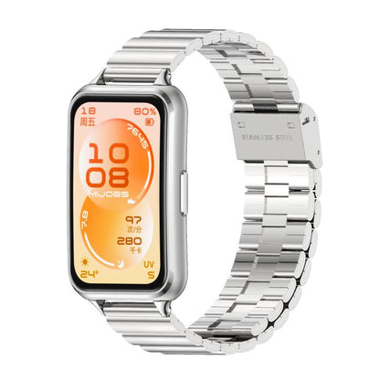 MIJOBS Bamboo-Link Buckle Stainless Steel Watch Band, For Huawei Band 11 / Band 11 Pro