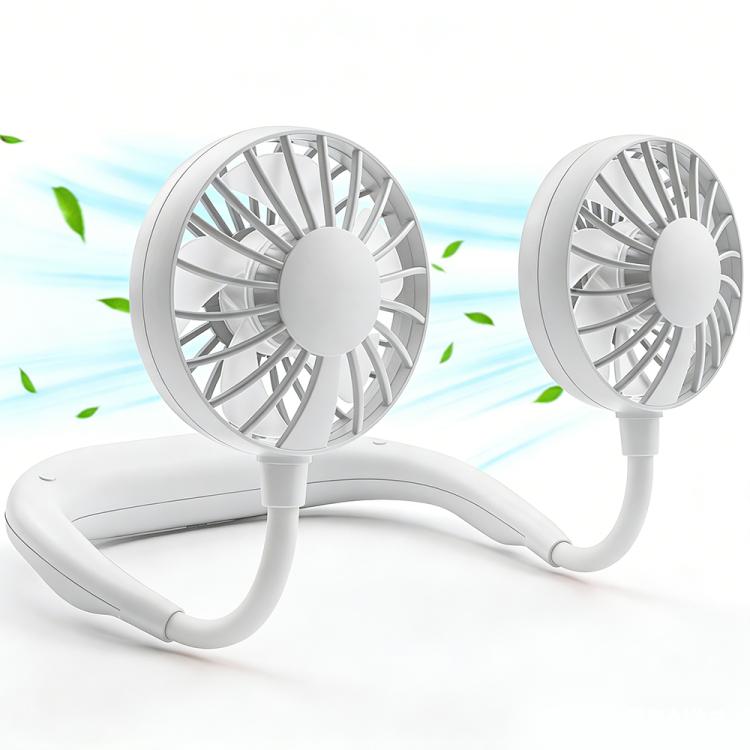 ZY-A2 Ventilateur portable double-tête à suspendre au cou