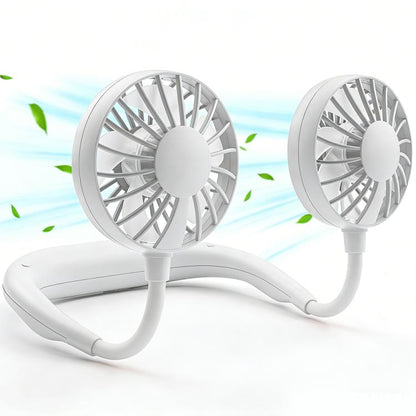 ZY-A2 Ventilateur portable double-tête à suspendre au cou