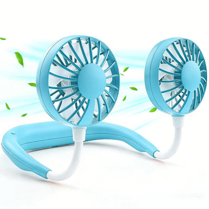 ZY-A2 Ventilateur portable double-tête à suspendre au cou