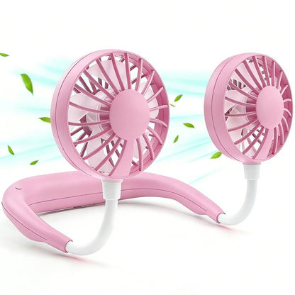 ZY-A2 Ventilateur portable double-tête à suspendre au cou