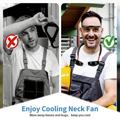 ZY-A2 Ventilateur portable double-tête à suspendre au cou