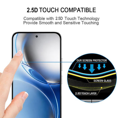High Aluminum Full Screen Silk Printing Tempered Glass Film, For Realme P4R 5G, For Realme C100i 4G, For Realme C100x 4G, For Realme C100 5G, For Realme C100 4G, For Realme Narzo 100 Lite 5G