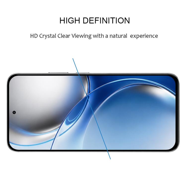 25pcs High Aluminum Full Screen Silk Printing Tempered Glass Film, For Realme P4R 5G, For Realme C100i 4G, For Realme C100x 4G, For Realme C100 5G, For Realme C100 4G, For Realme Narzo 100 Lite 5G