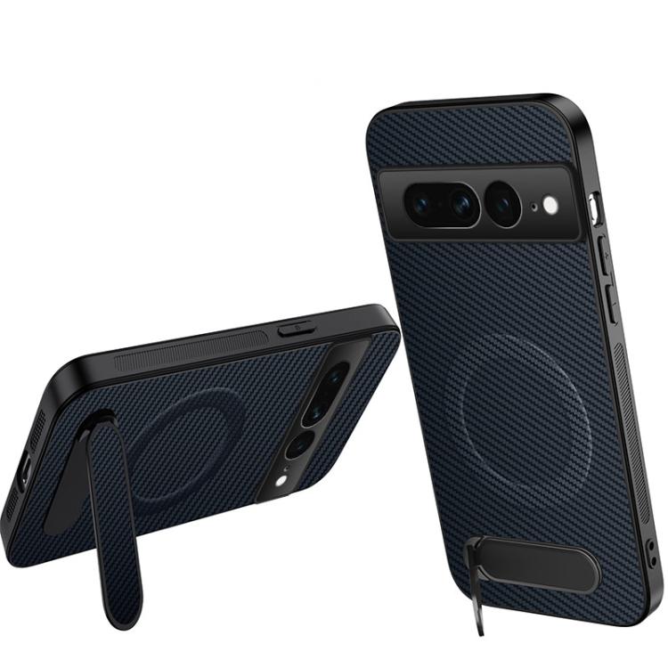 WANLONFENG Kickstand Carbon Fiber Texture Magnetic Phone Case, For Google Pixel 10a, For Google Pixel 10 Pro XL, For Google Pixel 10 Pro, For Google Pixel 10, For Google Pixel 9a, For Google Pixel 9 Pro XL, For Google Pixel 9 Pro, For Google Pixel 9   ...