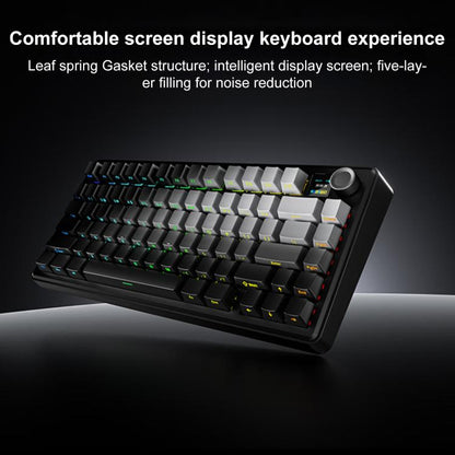 AULA F75MAX 80 Keys Wired/2.4G/Bluetooth Three Model Customized RGB Mechanical Keyboard