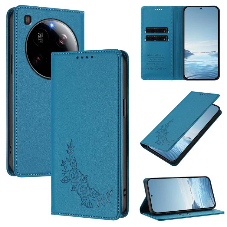 Peony Embossed Magnetic RFID Vegan Leather Phone Case, For Xiaomi Poco M7 4G 171mm, For Xiaomi 15T Pro 5G, For Xiaomi 15T 5G, For Xiaomi Civi 5 Pro 5G, For Xiaomi 15S Pro, For Xiaomi 15 Ultra, For Xiaomi Poco X7 Pro 5G / Redmi Turbo 4 5G               ...