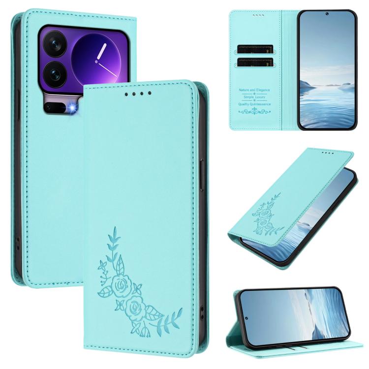 Peony Embossed Magnetic RFID Vegan Leather Phone Case, For Xiaomi 17 Max 5G, For Xiaomi 17T Pro 5G, For Xiaomi 17 Ultra, For Xiaomi Poco F8 Ultra 5G / Redmi K90 Pro Max, For Xiaomi Poco F8 Pro 5G / Redmi K90, For Xiaomi 17 Pro Max, For Xiaomi 17 Pro   ...