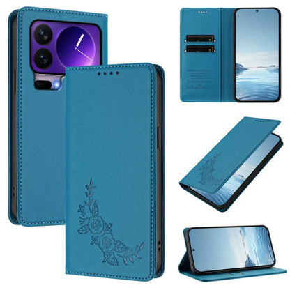 Peony Embossed Magnetic RFID Vegan Leather Phone Case, For Xiaomi 17 Max 5G, For Xiaomi 17T Pro 5G, For Xiaomi 17 Ultra, For Xiaomi Poco F8 Ultra 5G / Redmi K90 Pro Max, For Xiaomi Poco F8 Pro 5G / Redmi K90, For Xiaomi 17 Pro Max, For Xiaomi 17 Pro   ...