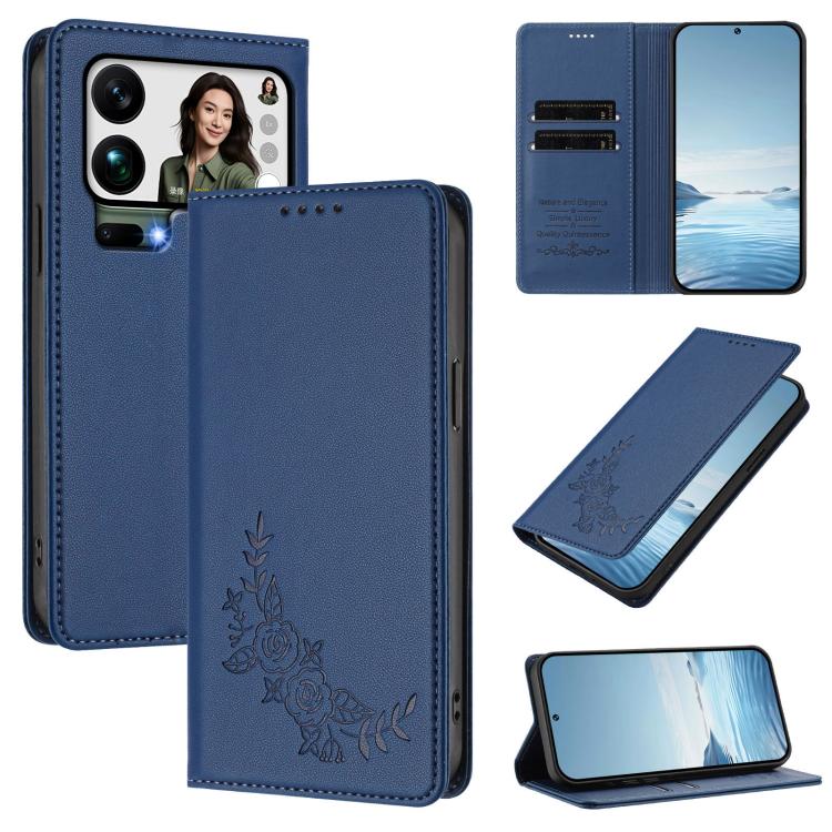 Peony Embossed Magnetic RFID Vegan Leather Phone Case, For Xiaomi 17 Max 5G, For Xiaomi 17T Pro 5G, For Xiaomi 17 Ultra, For Xiaomi Poco F8 Ultra 5G / Redmi K90 Pro Max, For Xiaomi Poco F8 Pro 5G / Redmi K90, For Xiaomi 17 Pro Max, For Xiaomi 17 Pro   ...