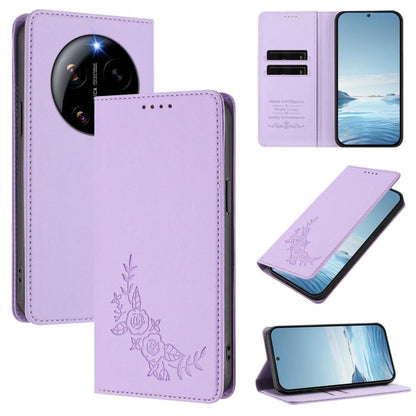Peony Embossed Magnetic RFID Vegan Leather Phone Case, For Xiaomi 17 Max 5G, For Xiaomi 17T Pro 5G, For Xiaomi 17 Ultra, For Xiaomi Poco F8 Ultra 5G / Redmi K90 Pro Max, For Xiaomi Poco F8 Pro 5G / Redmi K90, For Xiaomi 17 Pro Max, For Xiaomi 17 Pro   ...