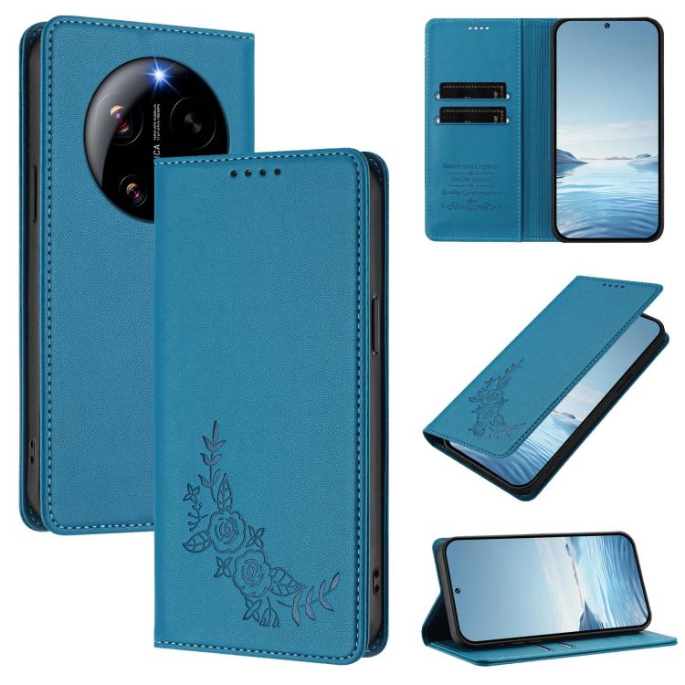 Peony Embossed Magnetic RFID Vegan Leather Phone Case, For Xiaomi 17 Max 5G, For Xiaomi 17T Pro 5G, For Xiaomi 17 Ultra, For Xiaomi Poco F8 Ultra 5G / Redmi K90 Pro Max, For Xiaomi Poco F8 Pro 5G / Redmi K90, For Xiaomi 17 Pro Max, For Xiaomi 17 Pro   ...