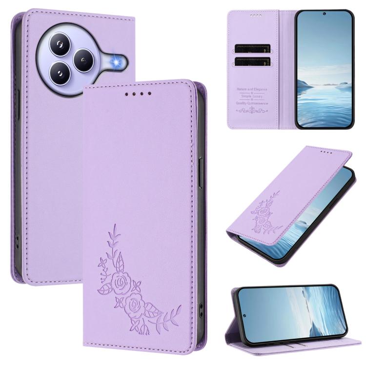 Peony Embossed Magnetic RFID Vegan Leather Phone Case, For Xiaomi Poco M7 4G 171mm, For Xiaomi 15T Pro 5G, For Xiaomi 15T 5G, For Xiaomi Civi 5 Pro 5G, For Xiaomi 15S Pro, For Xiaomi 15 Ultra, For Xiaomi Poco X7 Pro 5G / Redmi Turbo 4 5G               ...