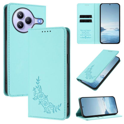 Peony Embossed Magnetic RFID Vegan Leather Phone Case, For Xiaomi Poco M7 4G 171mm, For Xiaomi 15T Pro 5G, For Xiaomi 15T 5G, For Xiaomi Civi 5 Pro 5G, For Xiaomi 15S Pro, For Xiaomi 15 Ultra, For Xiaomi Poco X7 Pro 5G / Redmi Turbo 4 5G               ...