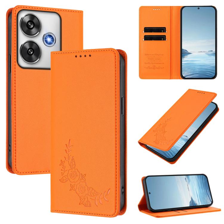 Peony Embossed Magnetic RFID Vegan Leather Phone Case, For Xiaomi 14T Pro 5G, For Xiaomi 14T 5G, For Xiaomi Poco F6 / Redmi Turbo 3, For Xiaomi Poco F6 Pro / Redmi K70 / K70 Pro, For Xiaomi Poco X6 Neo, For Xiaomi Poco X6 Pro, For Xiaomi 14 Ultra      ...