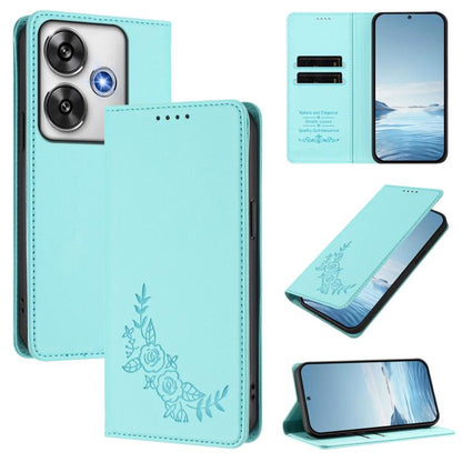 Peony Embossed Magnetic RFID Vegan Leather Phone Case, For Xiaomi 14T Pro 5G, For Xiaomi 14T 5G, For Xiaomi Poco F6 / Redmi Turbo 3, For Xiaomi Poco F6 Pro / Redmi K70 / K70 Pro, For Xiaomi Poco X6 Neo, For Xiaomi Poco X6 Pro, For Xiaomi 14 Ultra      ...