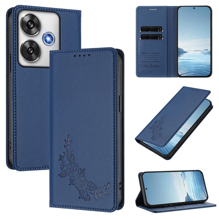 Peony Embossed Magnetic RFID Vegan Leather Phone Case, For Xiaomi 14T Pro 5G, For Xiaomi 14T 5G, For Xiaomi Poco F6 / Redmi Turbo 3, For Xiaomi Poco F6 Pro / Redmi K70 / K70 Pro, For Xiaomi Poco X6 Neo, For Xiaomi Poco X6 Pro, For Xiaomi 14 Ultra      ...