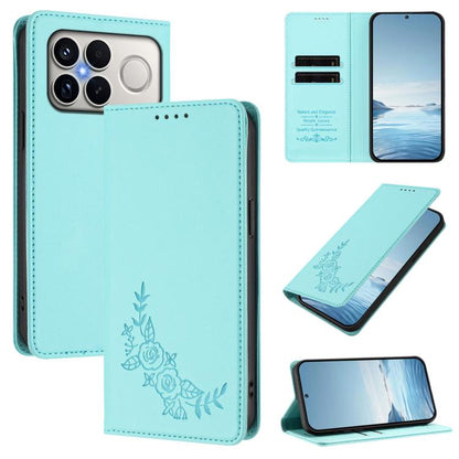 Peony Embossed Magnetic RFID Vegan Leather Phone Case, For Xiaomi 17 Max 5G, For Xiaomi 17T Pro 5G, For Xiaomi 17 Ultra, For Xiaomi Poco F8 Ultra 5G / Redmi K90 Pro Max, For Xiaomi Poco F8 Pro 5G / Redmi K90, For Xiaomi 17 Pro Max, For Xiaomi 17 Pro   ...