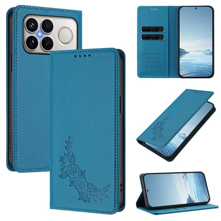 Peony Embossed Magnetic RFID Vegan Leather Phone Case, For Xiaomi 17 Max 5G, For Xiaomi 17T Pro 5G, For Xiaomi 17 Ultra, For Xiaomi Poco F8 Ultra 5G / Redmi K90 Pro Max, For Xiaomi Poco F8 Pro 5G / Redmi K90, For Xiaomi 17 Pro Max, For Xiaomi 17 Pro   ...