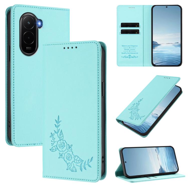 Peony Embossed Magnetic RFID Vegan Leather Phone Case, For Xiaomi 17 Max 5G, For Xiaomi 17T Pro 5G, For Xiaomi 17 Ultra, For Xiaomi Poco F8 Ultra 5G / Redmi K90 Pro Max, For Xiaomi Poco F8 Pro 5G / Redmi K90, For Xiaomi 17 Pro Max, For Xiaomi 17 Pro   ...