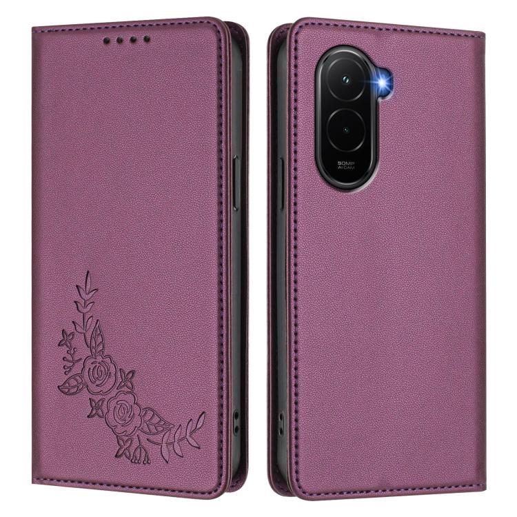 Peony Embossed Magnetic RFID Vegan Leather Phone Case, For Xiaomi Poco M7 4G 171mm, For Xiaomi 15T Pro 5G, For Xiaomi 15T 5G, For Xiaomi Civi 5 Pro 5G, For Xiaomi 15S Pro, For Xiaomi 15 Ultra, For Xiaomi Poco X7 Pro 5G / Redmi Turbo 4 5G               ...