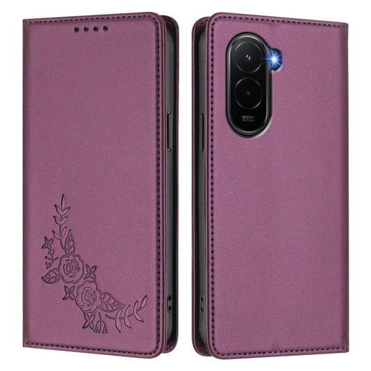 Peony Embossed Magnetic RFID Vegan Leather Phone Case, For Xiaomi Poco M7 4G 171mm, For Xiaomi 15T Pro 5G, For Xiaomi 15T 5G, For Xiaomi Civi 5 Pro 5G, For Xiaomi 15S Pro, For Xiaomi 15 Ultra, For Xiaomi Poco X7 Pro 5G / Redmi Turbo 4 5G               ...
