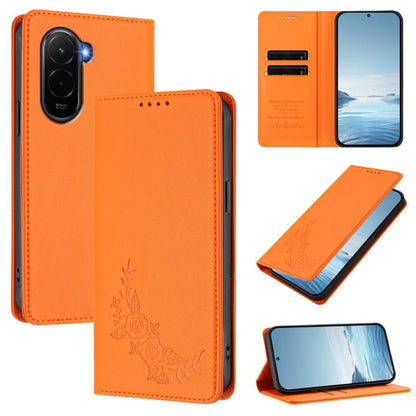 Peony Embossed Magnetic RFID Vegan Leather Phone Case, For Xiaomi Poco M7 4G 171mm, For Xiaomi 15T Pro 5G, For Xiaomi 15T 5G, For Xiaomi Civi 5 Pro 5G, For Xiaomi 15S Pro, For Xiaomi 15 Ultra, For Xiaomi Poco X7 Pro 5G / Redmi Turbo 4 5G               ...