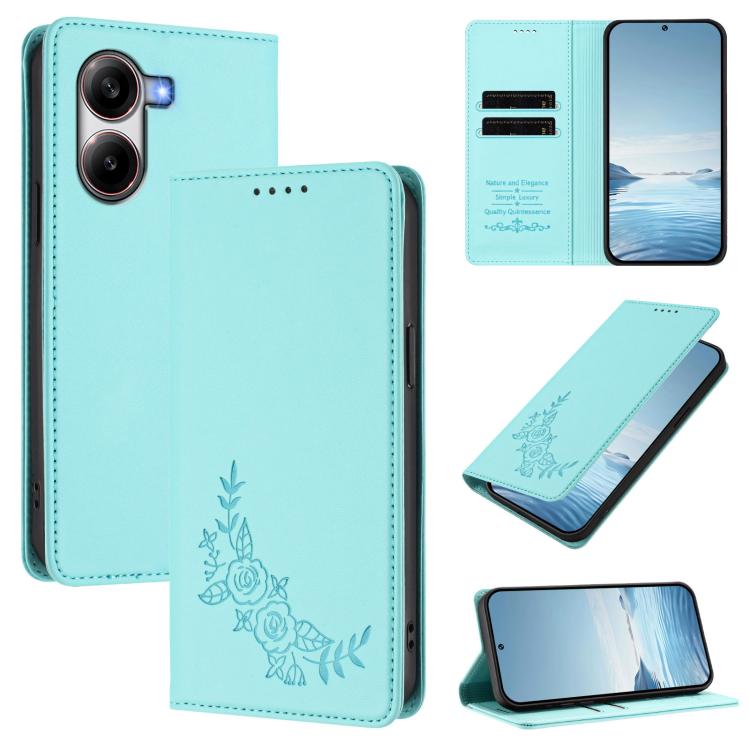 Peony Embossed Magnetic RFID Vegan Leather Phone Case, For Xiaomi Poco M7 4G 171mm, For Xiaomi 15T Pro 5G, For Xiaomi 15T 5G, For Xiaomi Civi 5 Pro 5G, For Xiaomi 15S Pro, For Xiaomi 15 Ultra, For Xiaomi Poco X7 Pro 5G / Redmi Turbo 4 5G               ...
