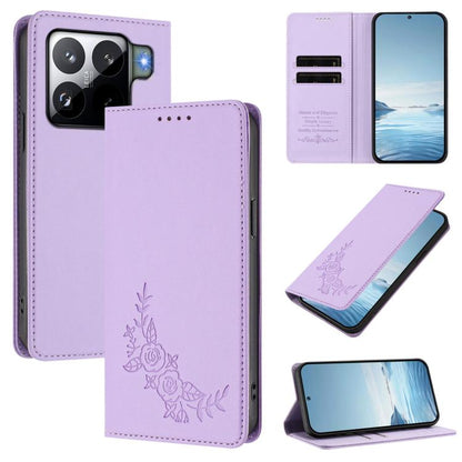 Peony Embossed Magnetic RFID Vegan Leather Phone Case, For Xiaomi Poco M7 4G 171mm, For Xiaomi 15T Pro 5G, For Xiaomi 15T 5G, For Xiaomi Civi 5 Pro 5G, For Xiaomi 15S Pro, For Xiaomi 15 Ultra, For Xiaomi Poco X7 Pro 5G / Redmi Turbo 4 5G               ...