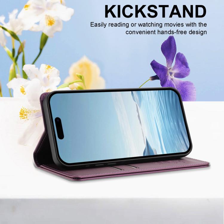 Peony Embossed Magnetic RFID Vegan Leather Phone Case, For Xiaomi 17 Max 5G, For Xiaomi 17T Pro 5G, For Xiaomi 17 Ultra, For Xiaomi Poco F8 Ultra 5G / Redmi K90 Pro Max, For Xiaomi Poco F8 Pro 5G / Redmi K90, For Xiaomi 17 Pro Max, For Xiaomi 17 Pro   ...