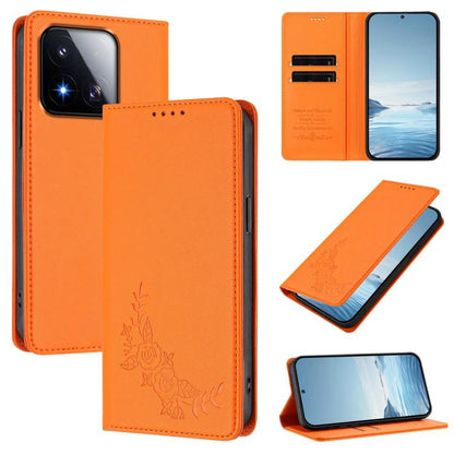 Peony Embossed Magnetic RFID Vegan Leather Phone Case, For Xiaomi 17 Max 5G, For Xiaomi 17T Pro 5G, For Xiaomi 17 Ultra, For Xiaomi Poco F8 Ultra 5G / Redmi K90 Pro Max, For Xiaomi Poco F8 Pro 5G / Redmi K90, For Xiaomi 17 Pro Max, For Xiaomi 17 Pro   ...