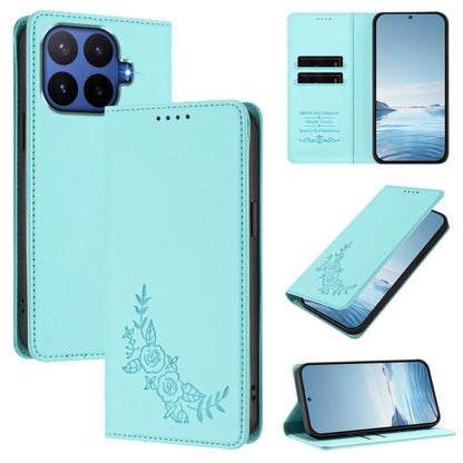 Peony Embossed Magnetic RFID Vegan Leather Phone Case, For Xiaomi 17 Max 5G, For Xiaomi 17T Pro 5G, For Xiaomi 17 Ultra, For Xiaomi Poco F8 Ultra 5G / Redmi K90 Pro Max, For Xiaomi Poco F8 Pro 5G / Redmi K90, For Xiaomi 17 Pro Max, For Xiaomi 17 Pro   ...