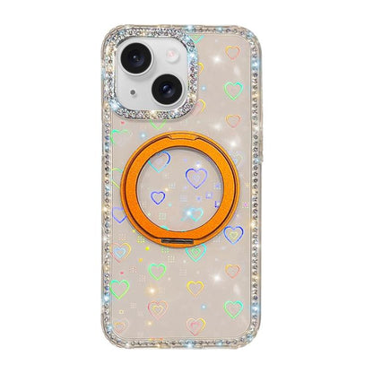 Diamond IMD 360 Rotation Magnetic Metal Holder Phone Case, For iPhone 15, For iPhone 14, For iPhone 14 Pro, For iPhone 14 Pro Max, For iPhone 13 Pro Max, For iPhone 13 Pro, For iPhone 13