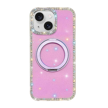 Diamond IMD 360 Rotation Magnetic Metal Holder Phone Case, For iPhone 15, For iPhone 14, For iPhone 14 Pro, For iPhone 14 Pro Max, For iPhone 13 Pro Max, For iPhone 13 Pro, For iPhone 13