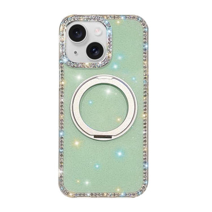 Diamond IMD 360 Rotation Magnetic Metal Holder Phone Case, For iPhone 15, For iPhone 14, For iPhone 14 Pro, For iPhone 14 Pro Max, For iPhone 13 Pro Max, For iPhone 13 Pro, For iPhone 13