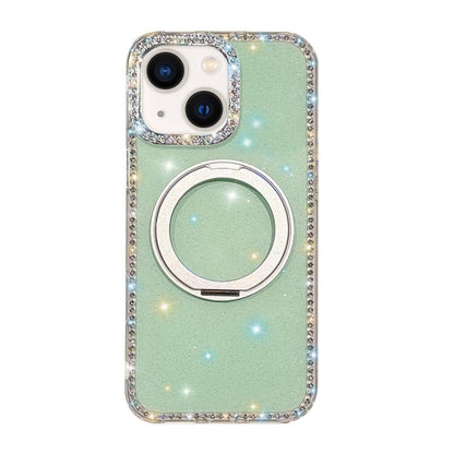 Diamond IMD 360 Rotation Magnetic Metal Holder Phone Case, For iPhone 15, For iPhone 14, For iPhone 14 Pro, For iPhone 14 Pro Max, For iPhone 13 Pro Max, For iPhone 13 Pro, For iPhone 13