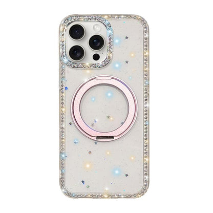 Diamond IMD 360 Rotation Magnetic Metal Holder Phone Case, For iPhone 15, For iPhone 14, For iPhone 14 Pro, For iPhone 14 Pro Max, For iPhone 13 Pro Max, For iPhone 13 Pro, For iPhone 13