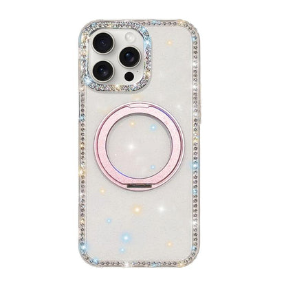 Diamond IMD 360 Rotation Magnetic Metal Holder Phone Case, For iPhone 15, For iPhone 14, For iPhone 14 Pro, For iPhone 14 Pro Max, For iPhone 13 Pro Max, For iPhone 13 Pro, For iPhone 13